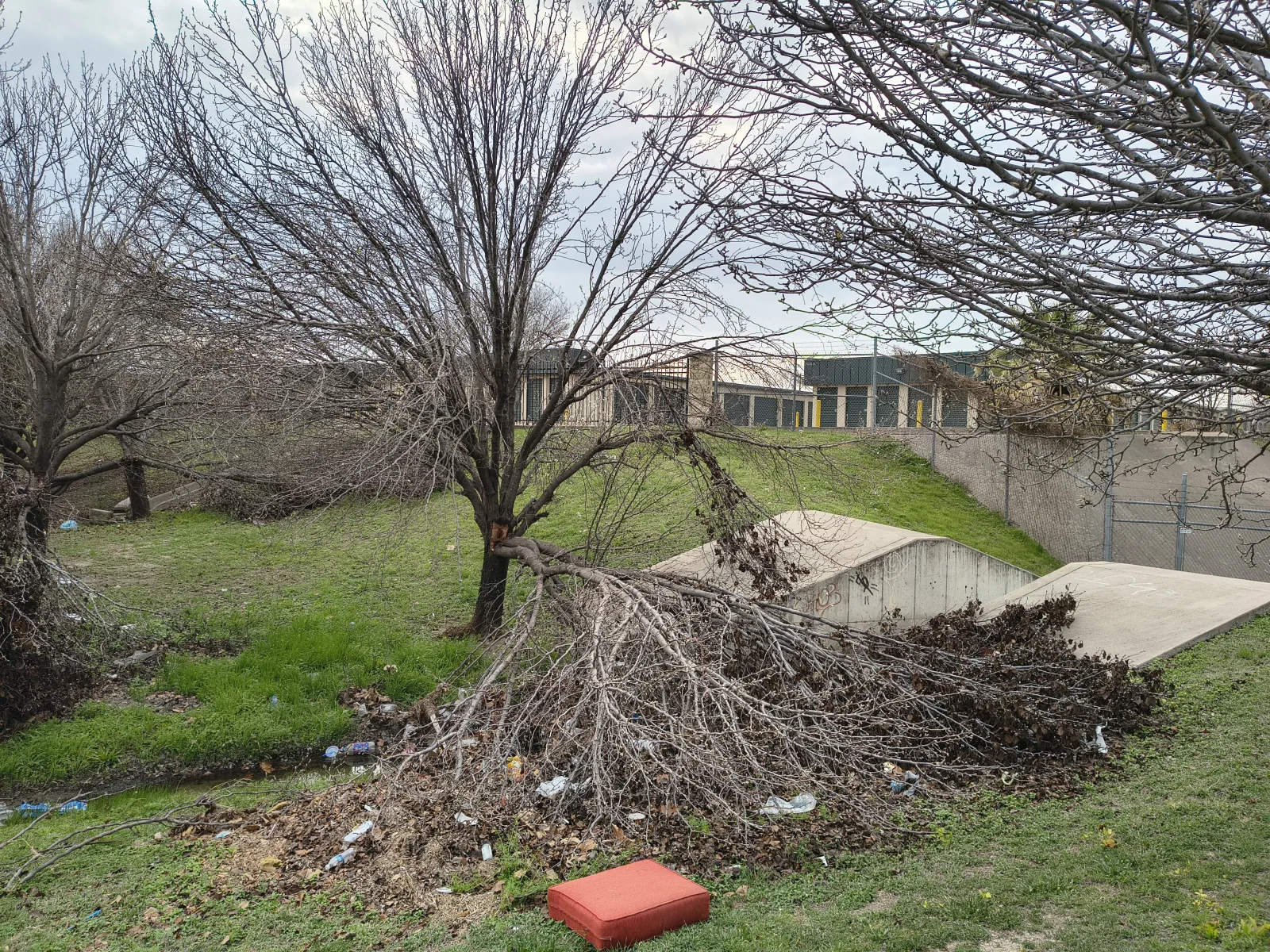Before: Storage business needed a curbside fix.