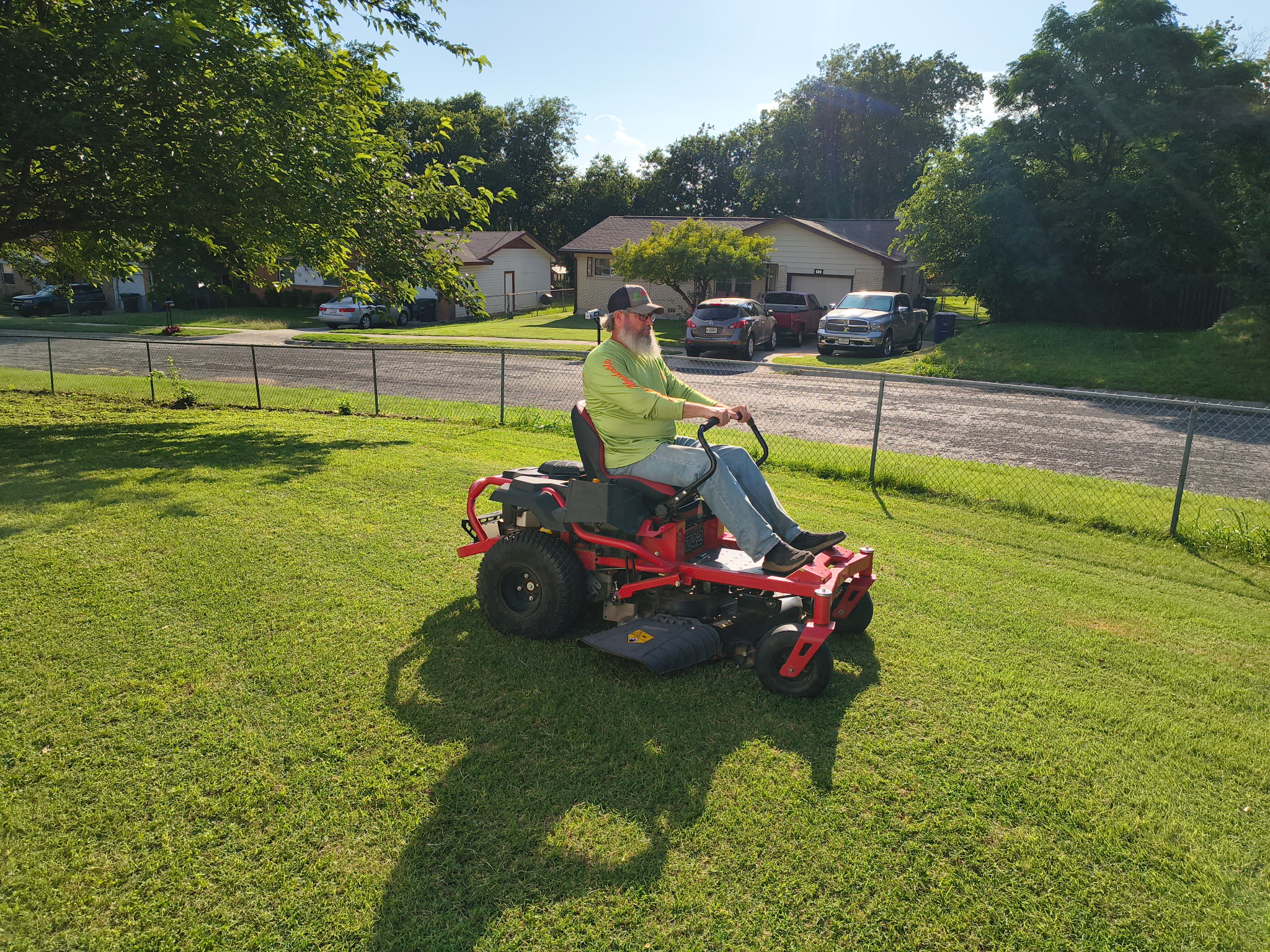 Mike (The Owner) Mowing